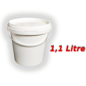 Decotone 1.1 Lt Plastik Kapaklı Kova Beyaz