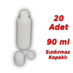 90cc Plastik Aseton Şişesi. Boş Şişe. Medikal Şişe 90 Ml. Sızdırmaz Şişe