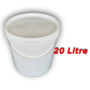 Decotone 20 Lt Plastik Kapaklı Kova Beyaz