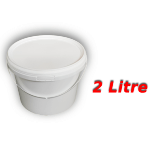 Decotone 2 Lt Plastik Kapaklı Kova Beyaz