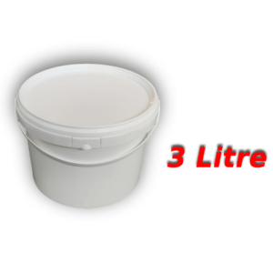 Decotone 3 Lt Plastik Kapaklı Kova Beyaz