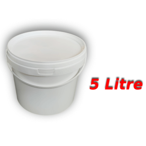 Decotone 5 Lt Plastik Kapaklı Kova Beyaz