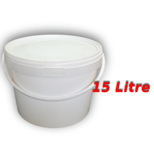 Decotone 15 Lt Plastik Kapaklı Kova Beyaz