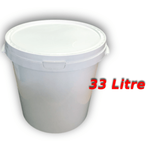 Decotone 33 Lt Plastik Kapaklı Kova Beyaz