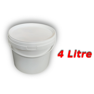 Decotone 4 Lt Plastik Kapaklı Kova Beyaz