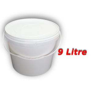 Decotone 9 Lt Plastik Kapaklı Kova Beyaz