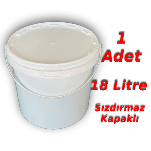 Decotone 18 Lt Plastik Kapaklı Kova Beyaz - Görsel 2