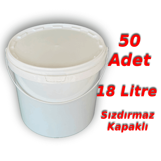 Decotone 18 Lt Plastik Kapaklı Kova Beyaz - Görsel 6