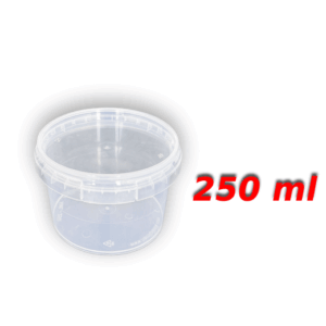 Decotone 0.25 Lt Plastik Kapaklı Kova Şeffaf