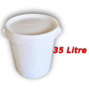 Decotone 35 Lt Plastik Kapaklı Kova Beyaz Yüksek Gramaj