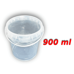 Decotone 0,9 Lt Plastik Kapaklı Kova Şeffaf