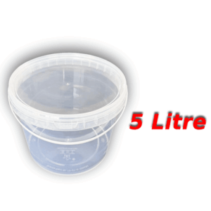 Decotone 5 Lt Plastik Kapaklı Kova Şeffaf